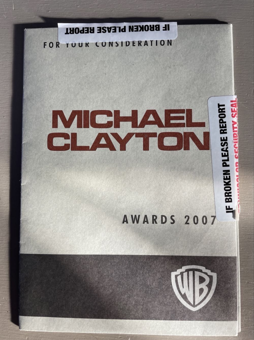 Michael Clayton Fandango at Home movie collectible [Barcode 8439014103162] - Main Image 3