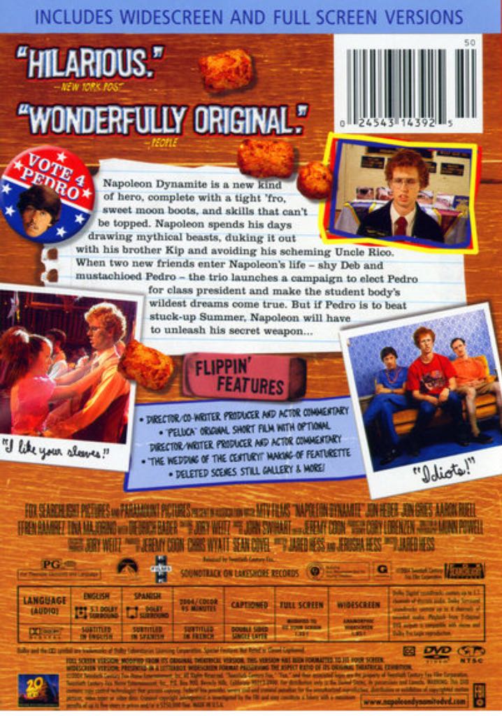 Napoleon Dynamite DVD-R movie collectible [Barcode 024543671879] - Main Image 2