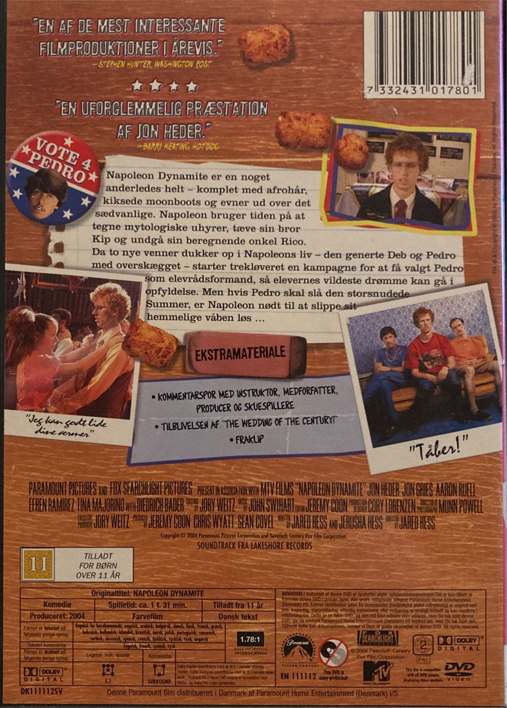 Napoleon Dynamite DVD movie collectible [Barcode 7332431017801] - Main Image 2