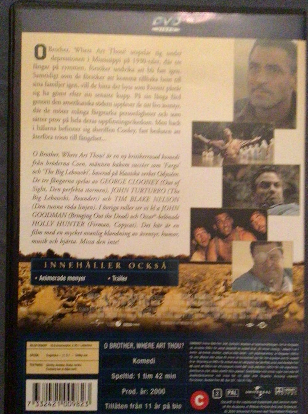 O Brother, Where Art Thou? DVD movie collectible [Barcode 7332421009823] - Main Image 2