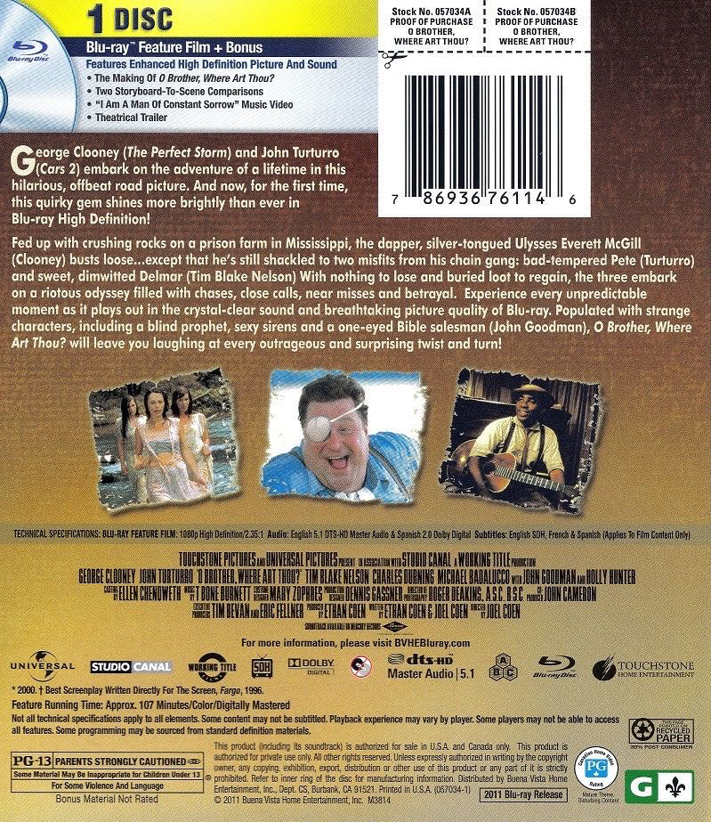 O Brother, Where Art Thou? Blu-ray movie collectible [Barcode 786936761146] - Main Image 4