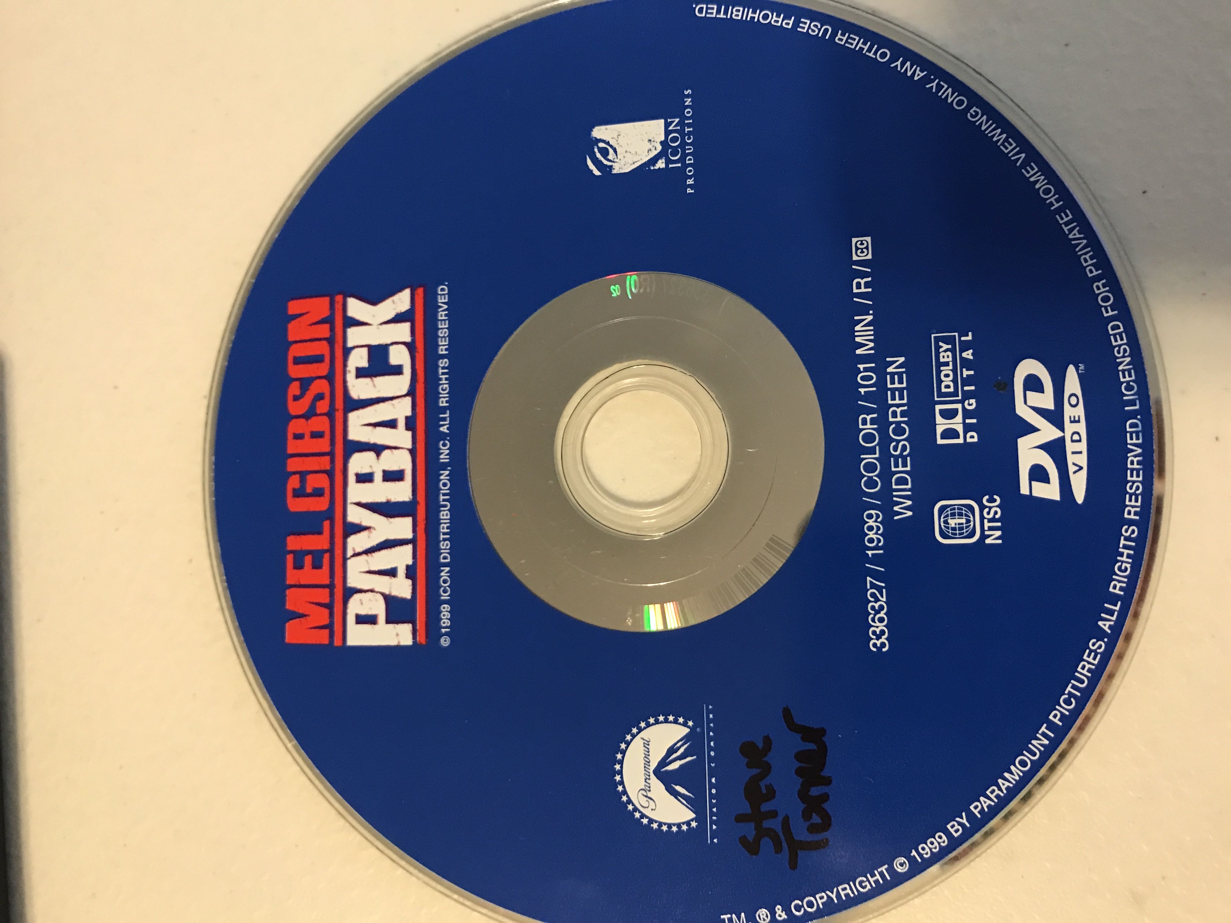 Payback DVD movie collectible [Barcode 097363363279] - Main Image 3
