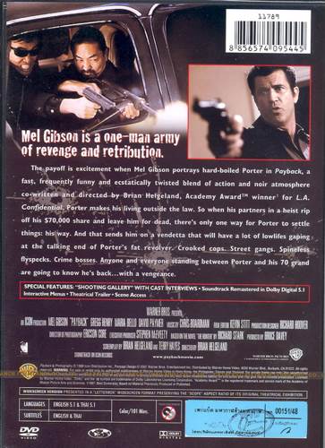 Payback DVD movie collectible [Barcode 7321900173438] - Main Image 2