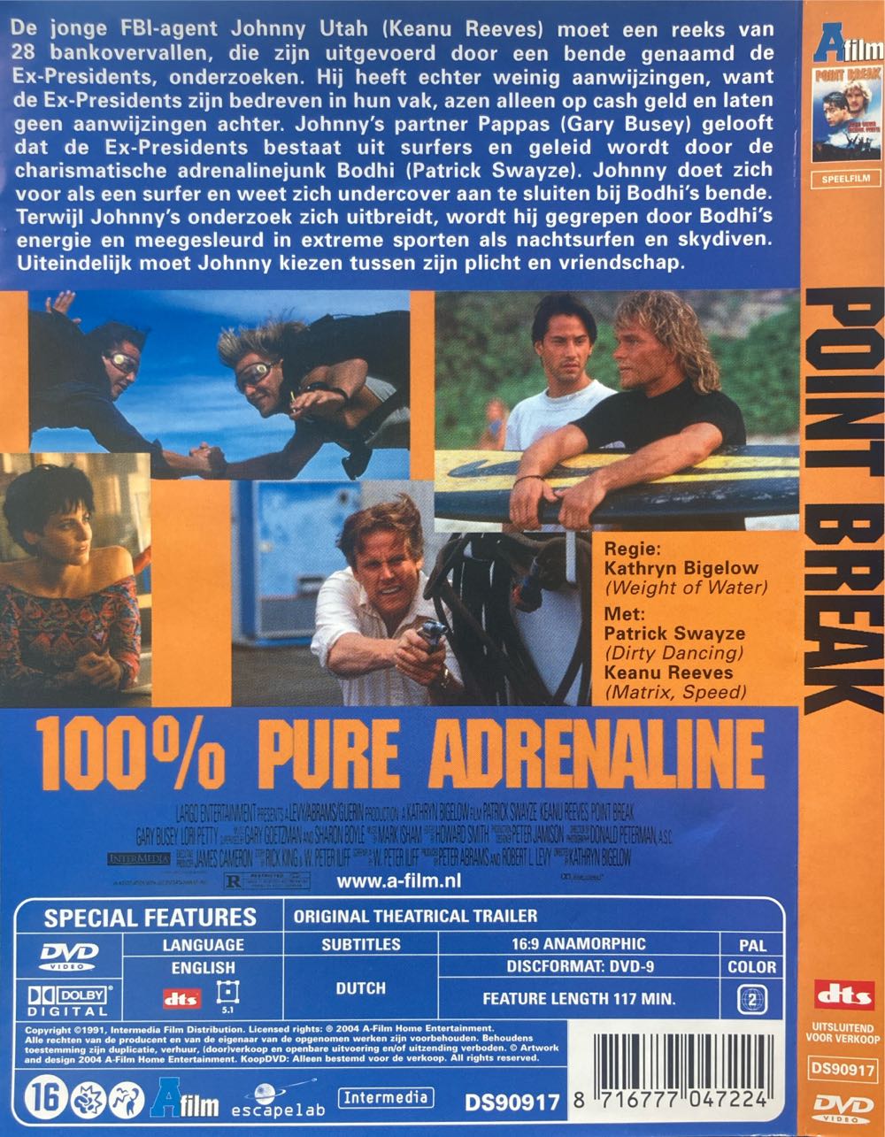Point Break DVD movie collectible [Barcode 8716777047224] - Main Image 2