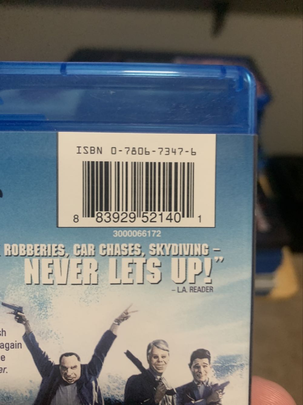 Point Break (1991) Blu-ray movie collectible [Barcode 883929521401] - Main Image 3