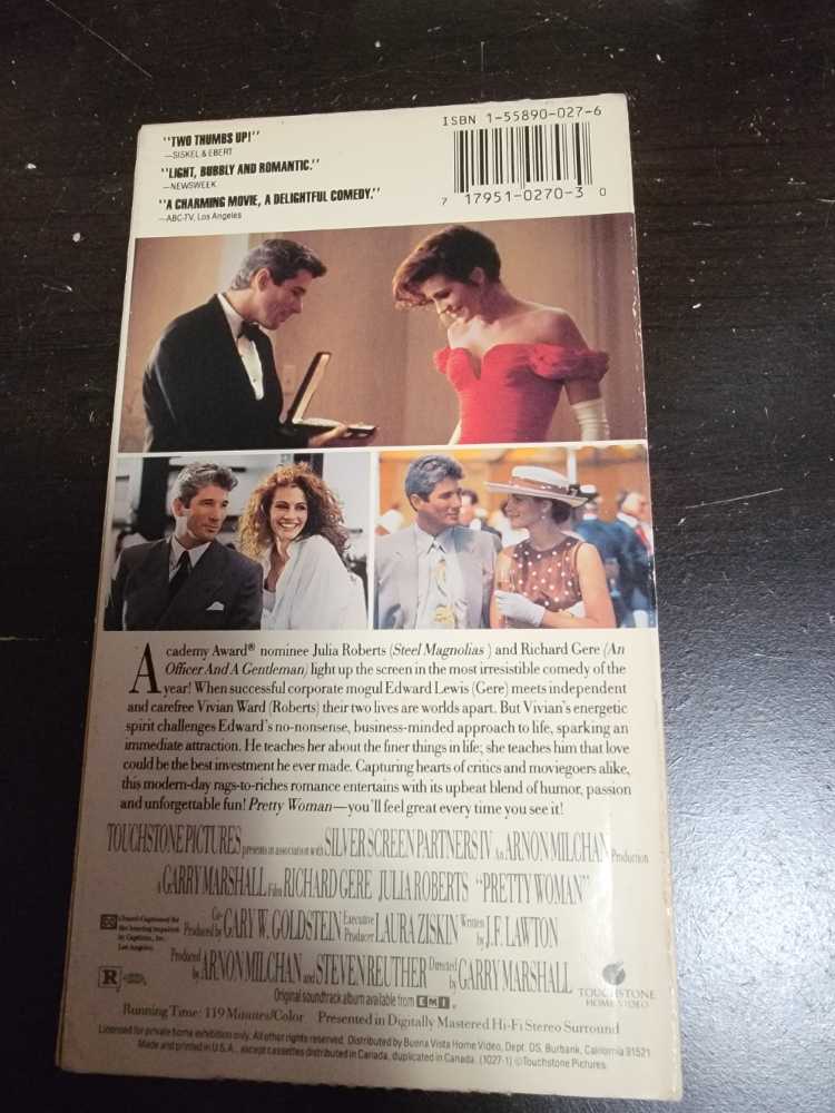 Pretty Woman VHS movie collectible [Barcode 786936122459] - Main Image 4