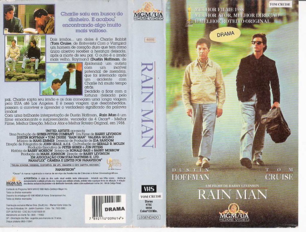 Rain Man VHS movie collectible [Barcode 027616612038] - Main Image 2