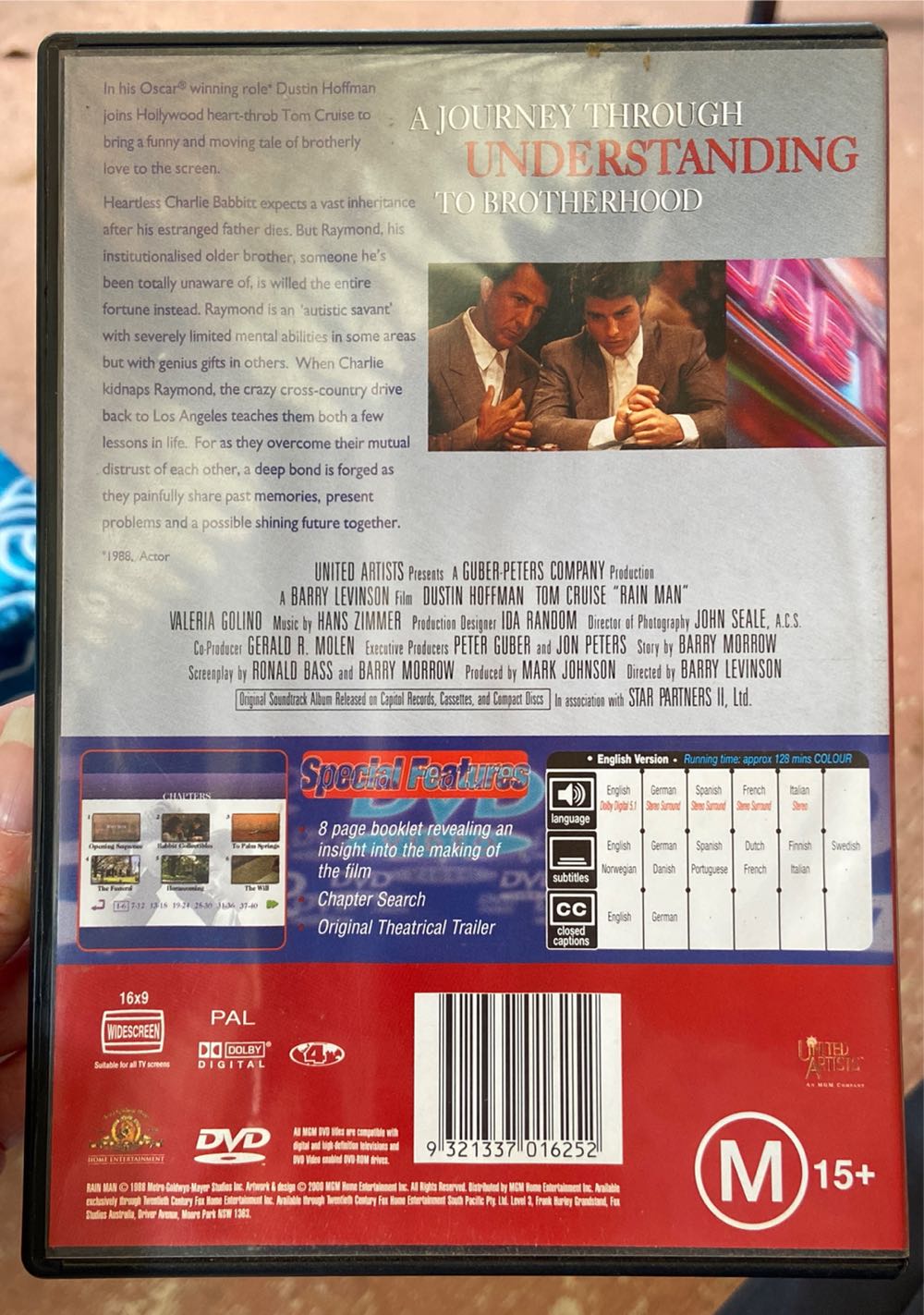 Rain Man DVD movie collectible [Barcode 9321337016252] - Main Image 3
