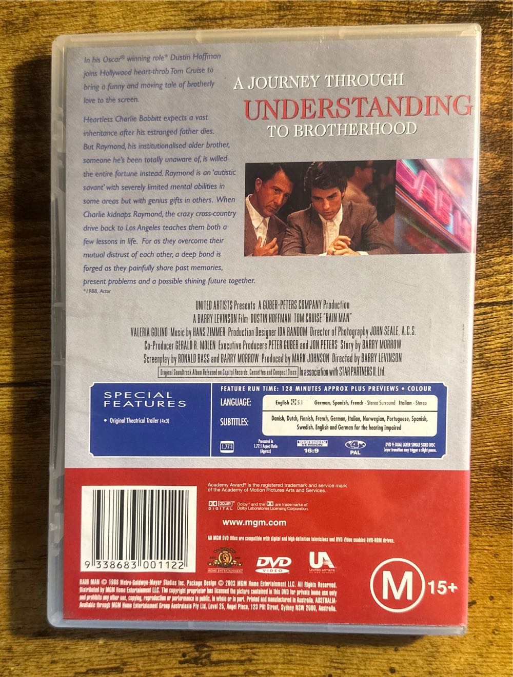 Rain Man DVD movie collectible [Barcode 9338683001122] - Main Image 2