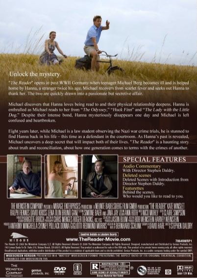 The Reader DVD movie collectible [Barcode 3475001018878] - Main Image 2