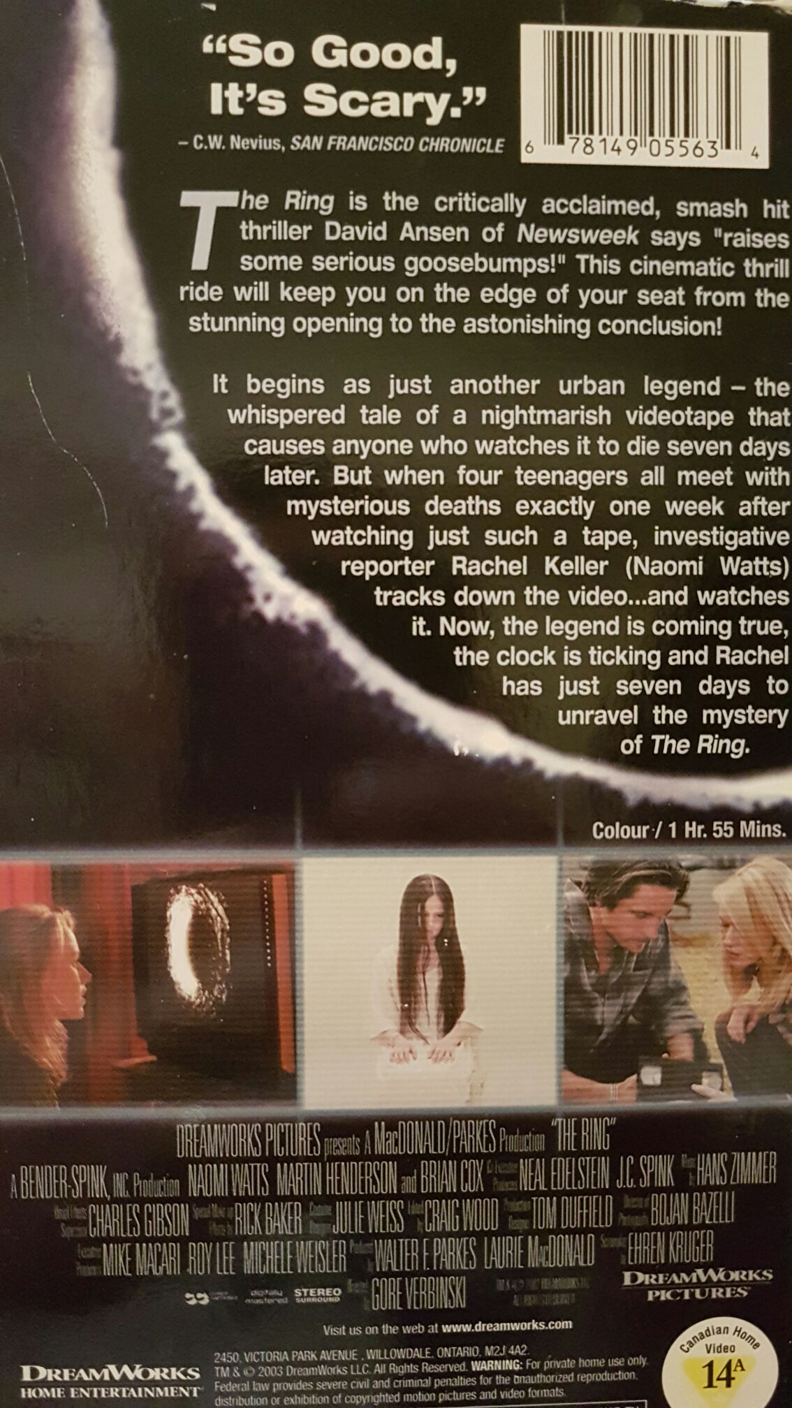 Ring, The VHS movie collectible [Barcode 5050583000954] - Main Image 2