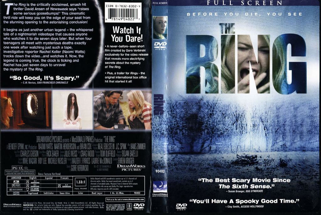 The Ring DVD movie collectible [Barcode 678149040227] - Main Image 2