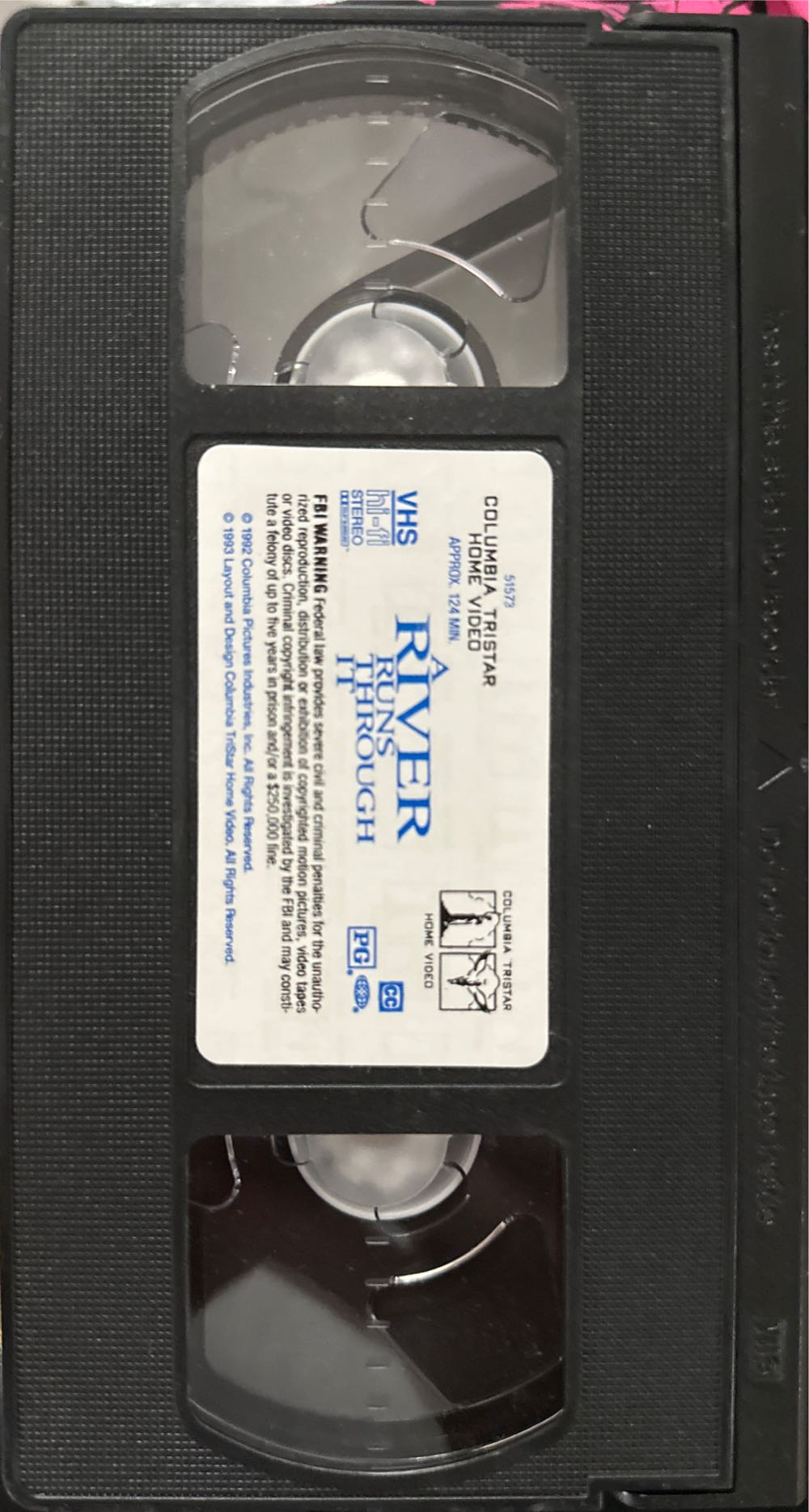 A River Runs Through It VHS movie collectible [Barcode 043396515734] - Main Image 4