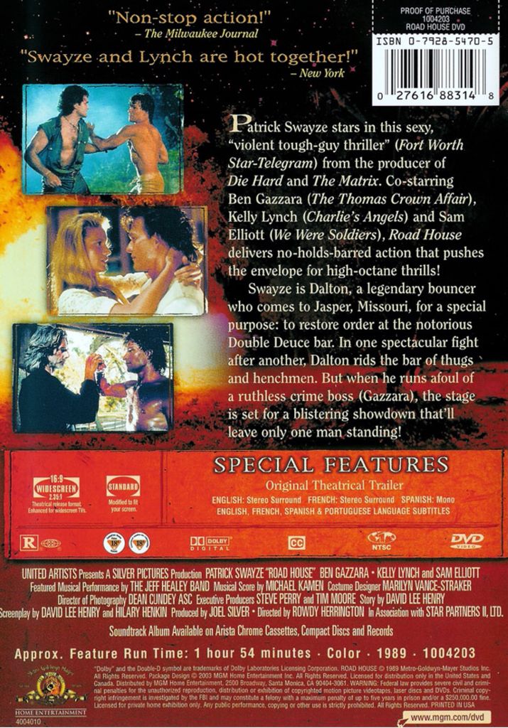 Road House DVD movie collectible [Barcode 5050070007664] - Main Image 2