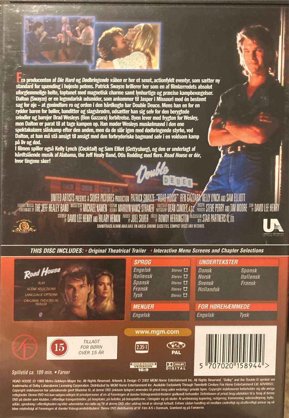 Road House DVD movie collectible [Barcode 5707020158944] - Main Image 2