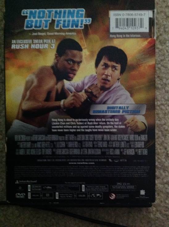 Rush Hour 2 DVD movie collectible [Barcode 794043109379] - Main Image 2