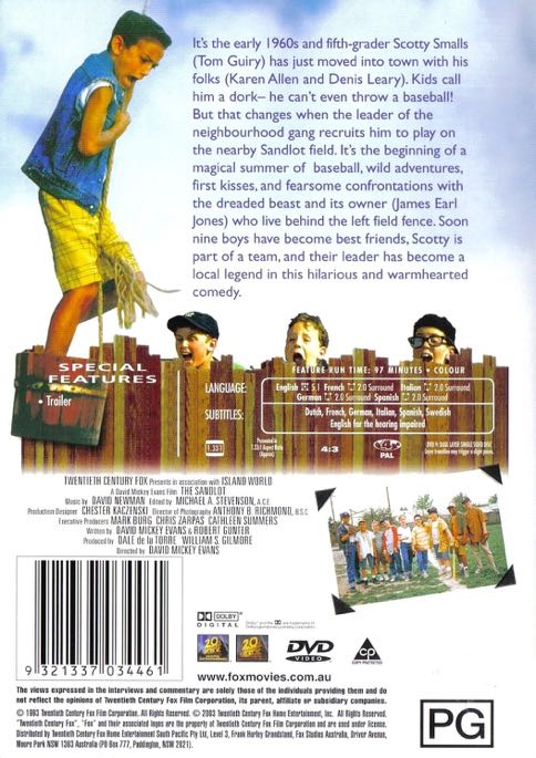 Sandlot, The Digital Copy movie collectible [Barcode 9321337064307] - Main Image 2
