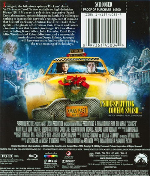 Scrooged DVD movie collectible [Barcode 5014437172334] - Main Image 2