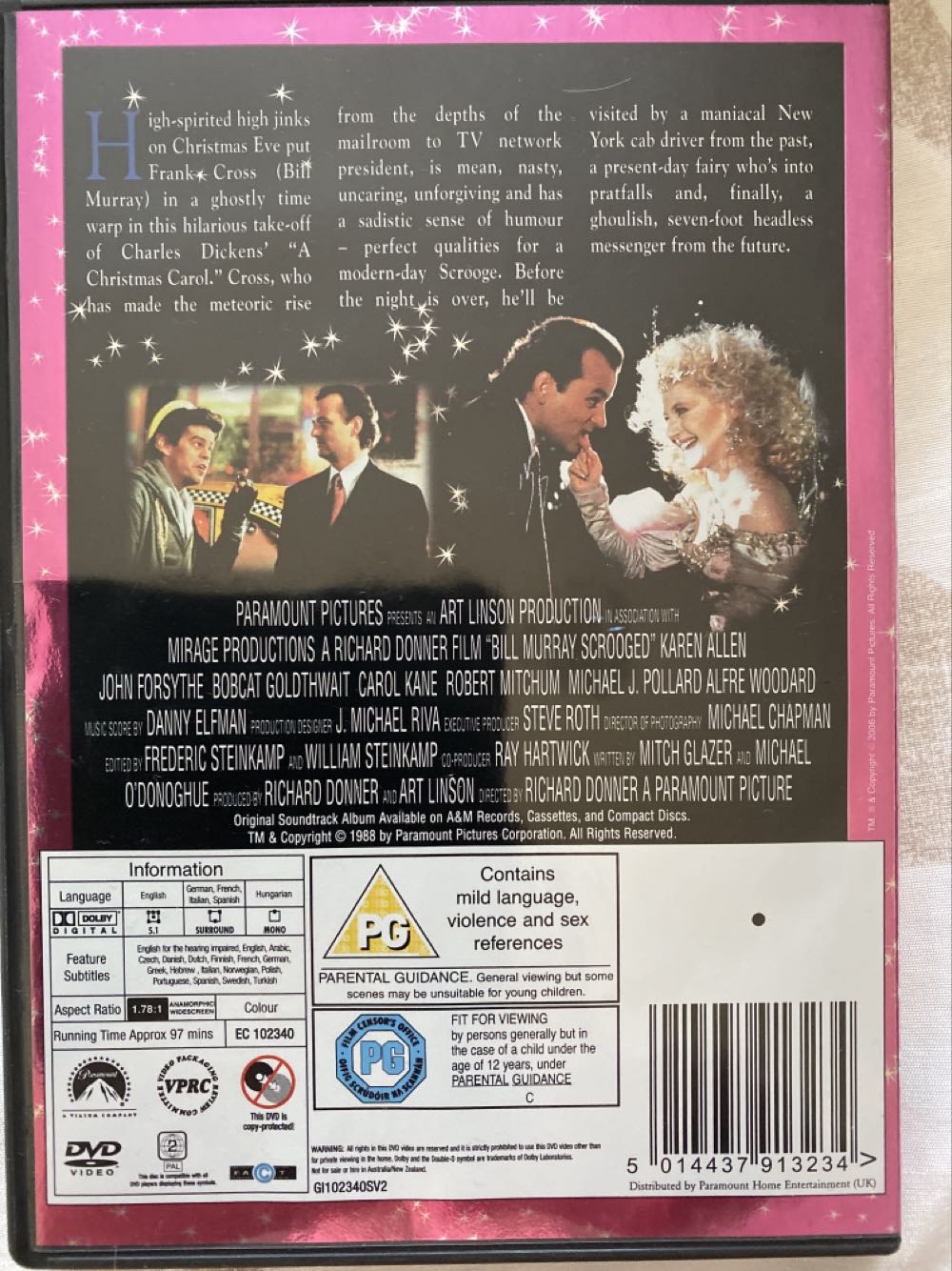 Scrooged DVD movie collectible [Barcode 5014437913234] - Main Image 3