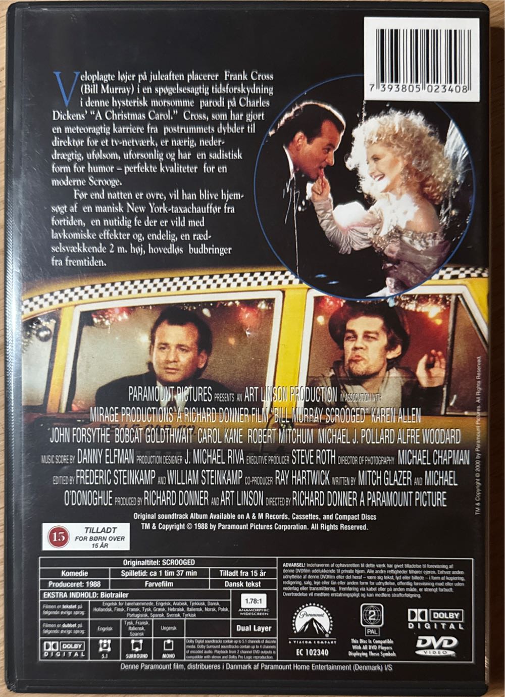 Scrooged DVD movie collectible [Barcode 7393805023408] - Main Image 2