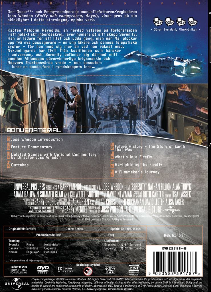 Serenity UMD movie collectible [Barcode 5050582412796] - Main Image 2