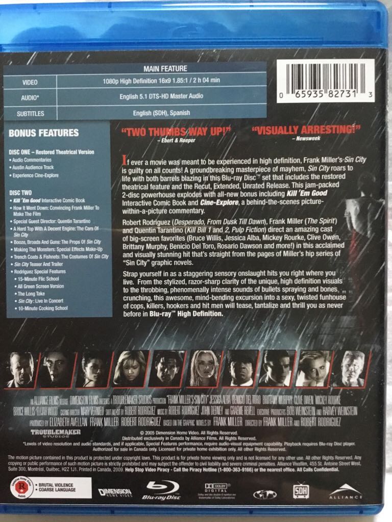 Sin City - 2005 Digital Copy movie collectible [Barcode 065935827313] - Main Image 2