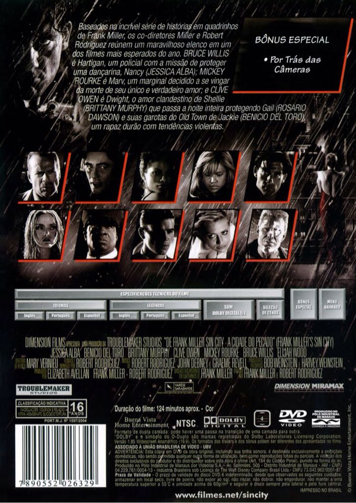 Sin City DVD movie collectible [Barcode 5608652027434] - Main Image 2