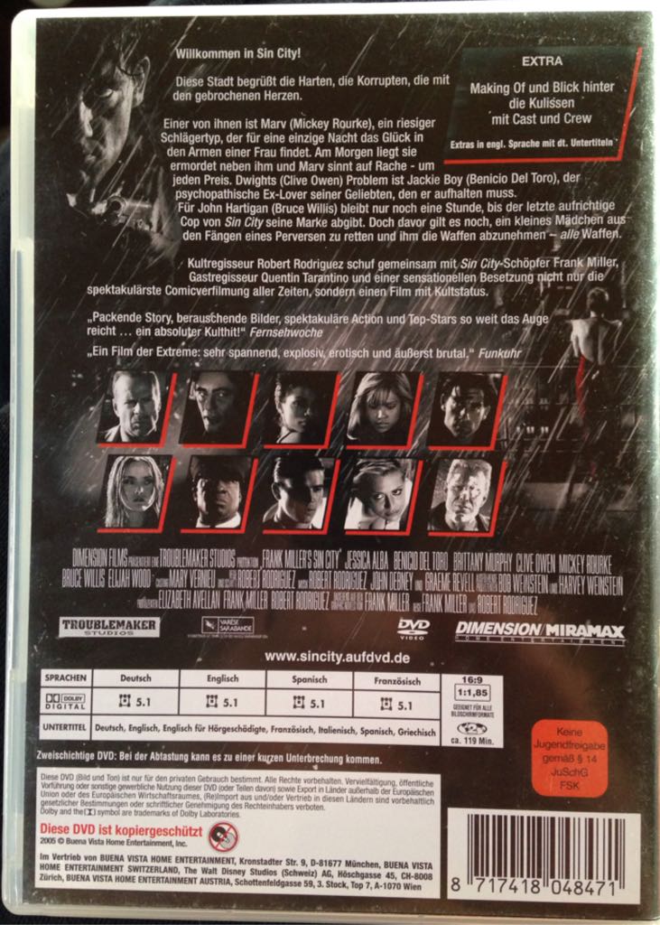 Sin City DVD movie collectible [Barcode 8717418048471] - Main Image 2