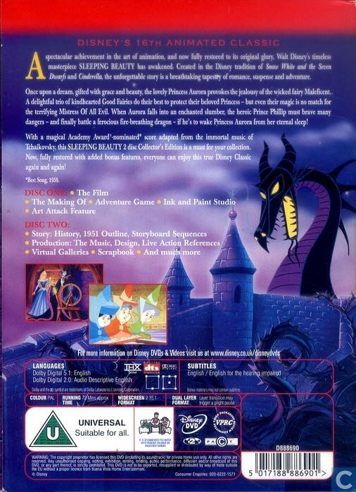 Sleeping Beauty DVD movie collectible [Barcode 7321918004922] - Main Image 2