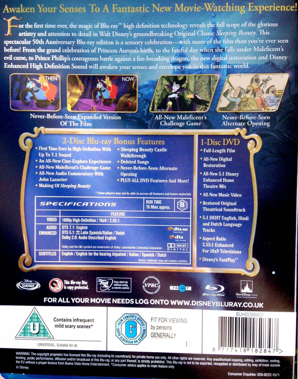 Sleeping Beauty Blu-ray movie collectible [Barcode 8717418177881] - Main Image 2