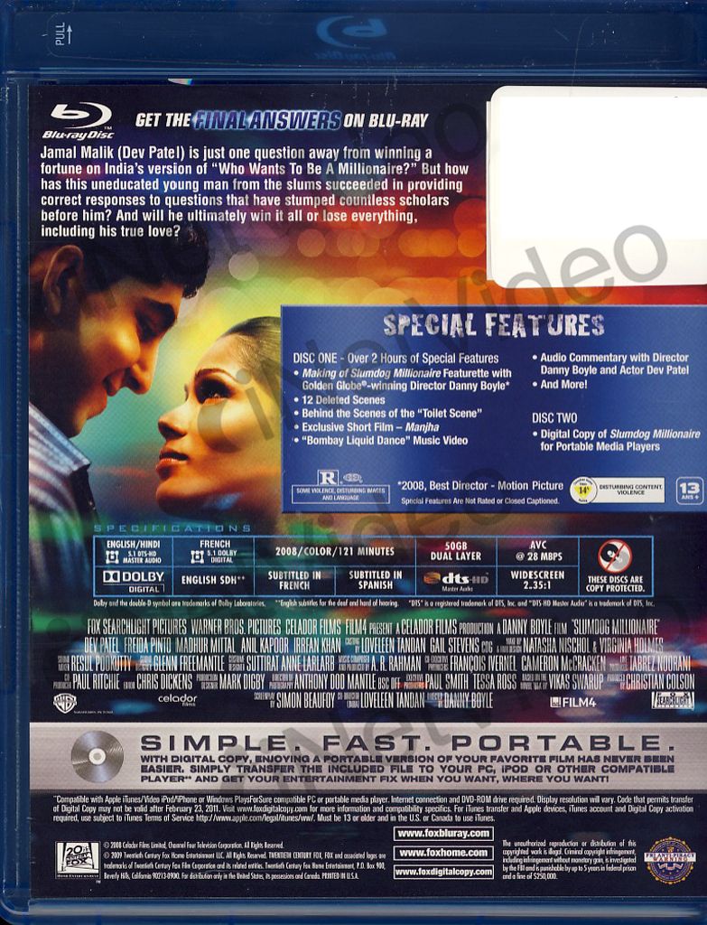 Slumdog Millionaire Blu-ray movie collectible [Barcode 3388330035198] - Main Image 2