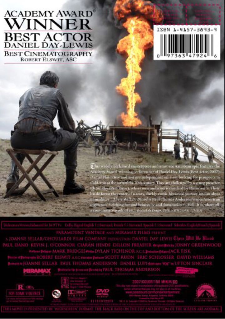 There Will Be Blood DVD movie collectible [Barcode 883929305131] - Main Image 2