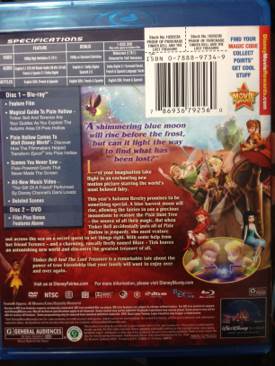 Tinker Bell : The Lost Treasure Blu-ray movie collectible [Barcode 786936792560] - Main Image 2