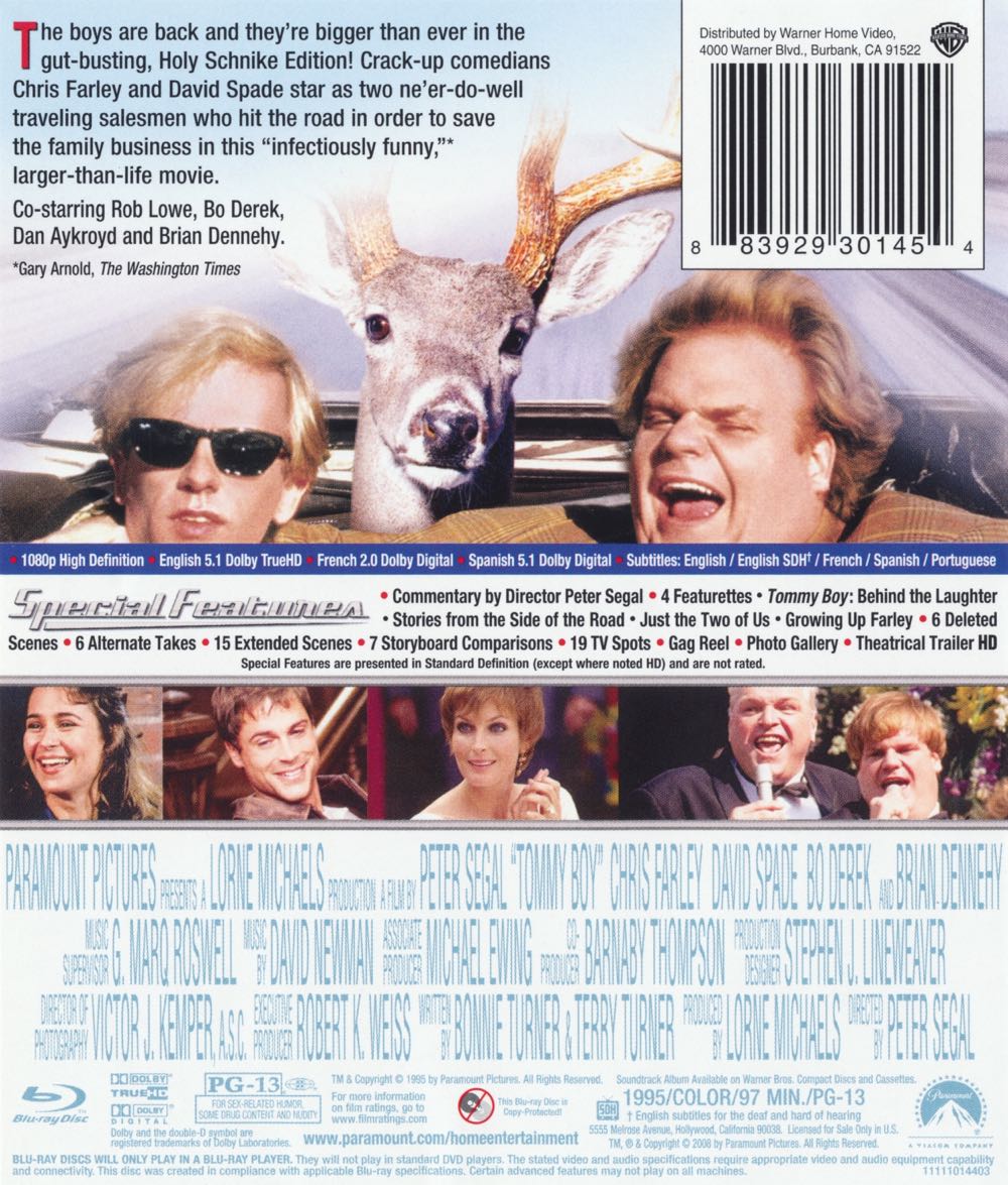 Tommy Boy Blu-ray movie collectible [Barcode 097361397146] - Main Image 4