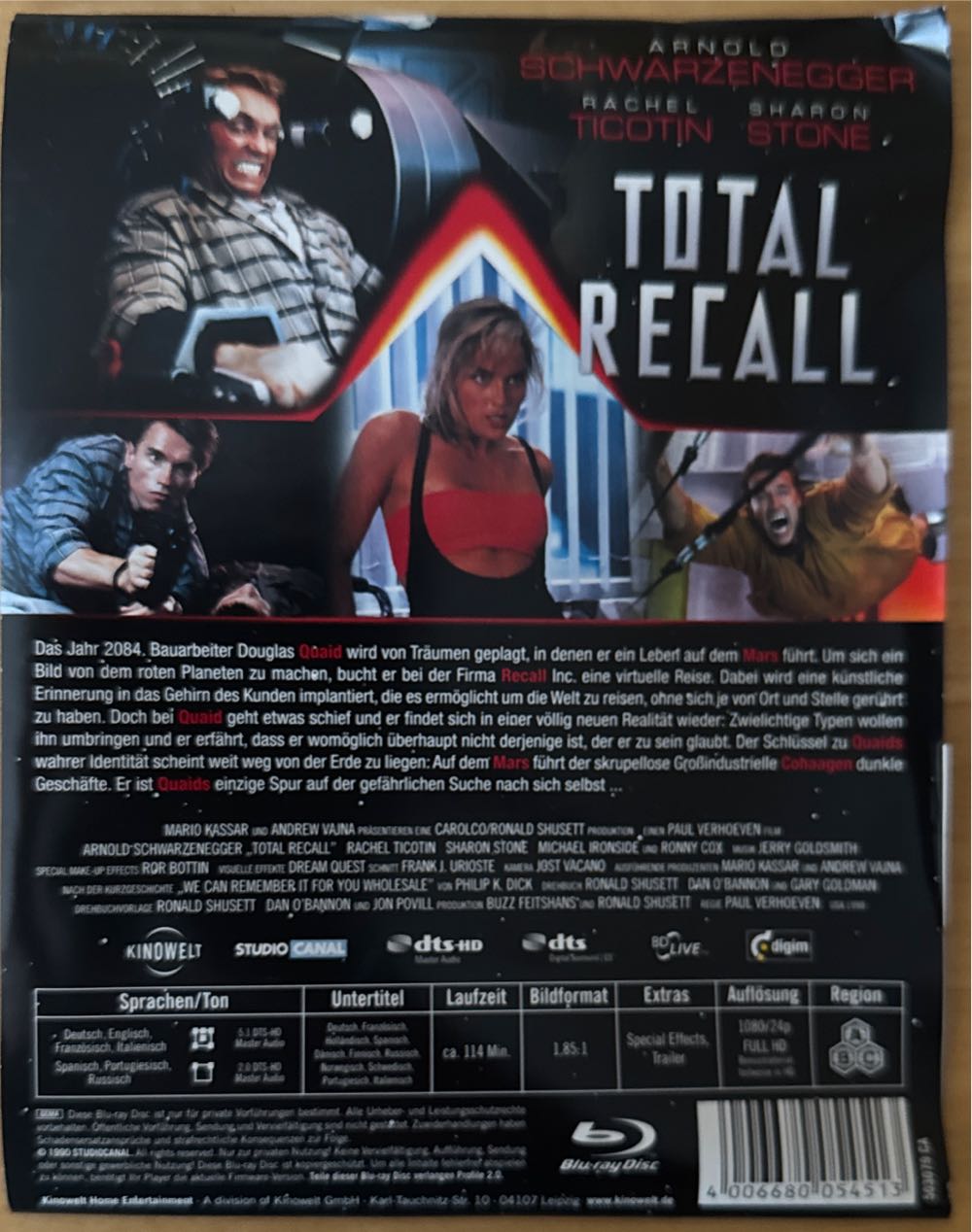 Total Recall Blu-ray movie collectible [Barcode 4006680054513] - Main Image 3
