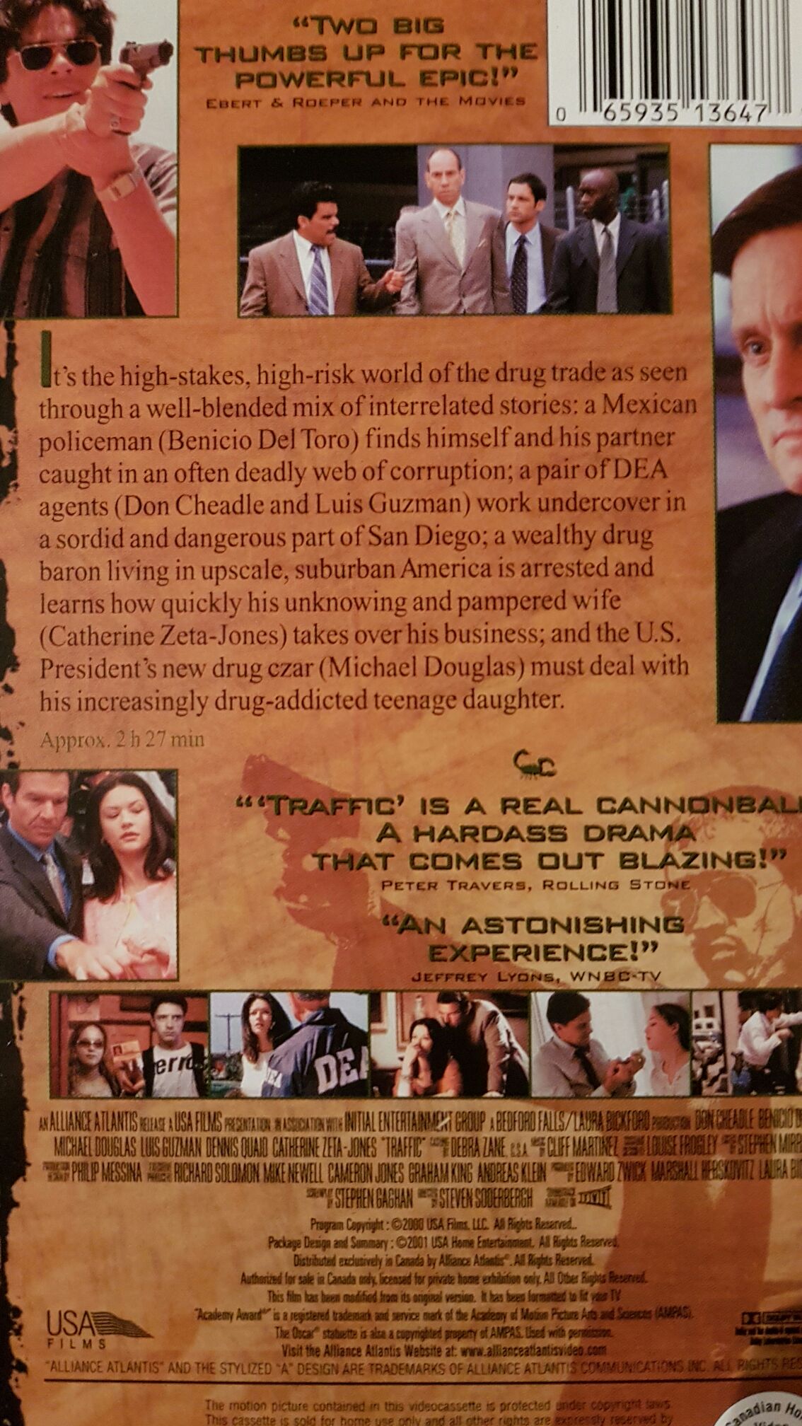 Traffic VHS movie collectible [Barcode 065935136477] - Main Image 2