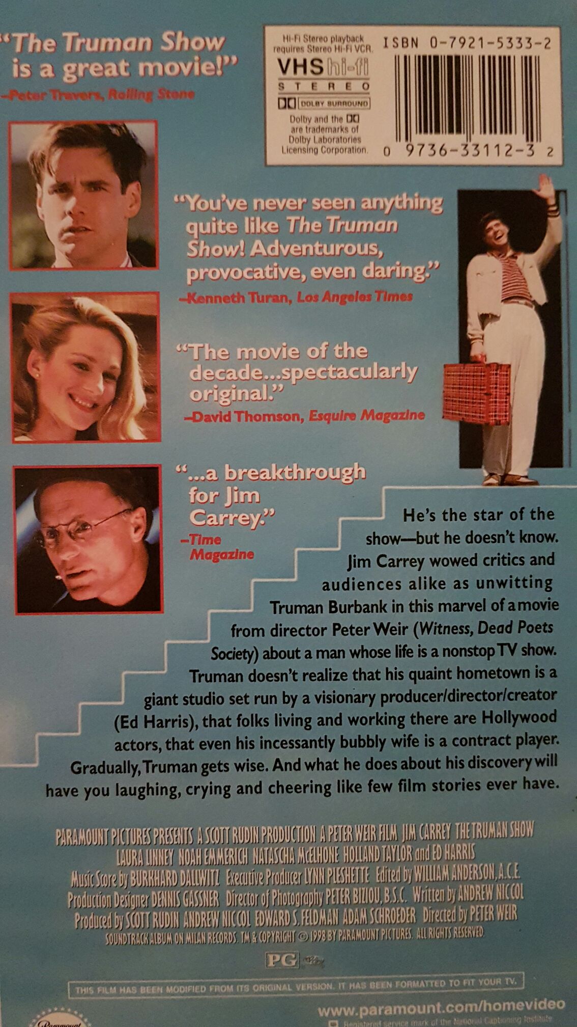 The Truman Show VHS movie collectible [Barcode 9324915017368] - Main Image 2