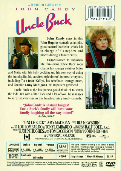 Uncle Buck DVD movie collectible [Barcode 5050582785753] - Main Image 2