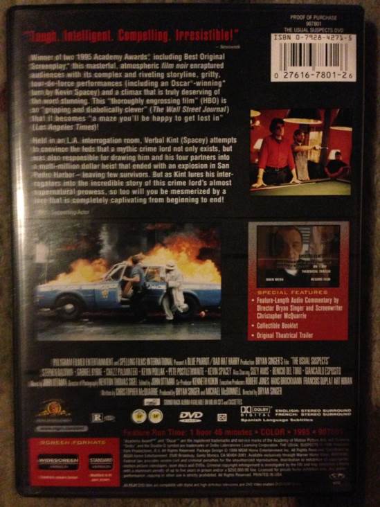 The Usual Suspects DVD movie collectible [Barcode 027616780126] - Main Image 2