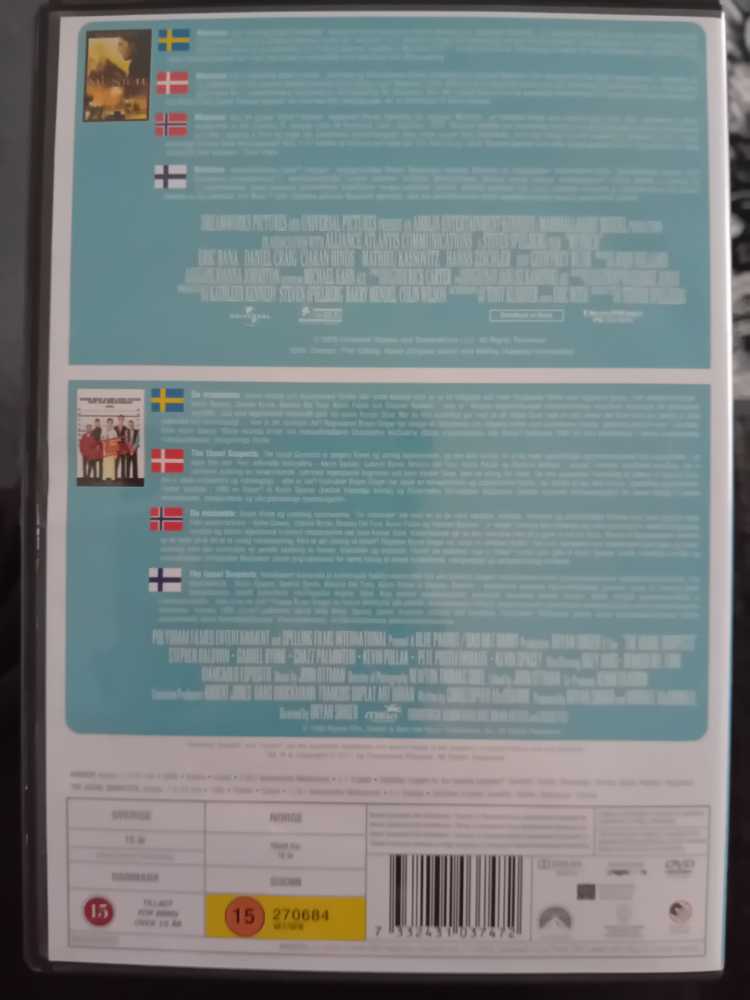 Epäillyt - The Usual Suspects DVD movie collectible [Barcode 7890552051321] - Main Image 3