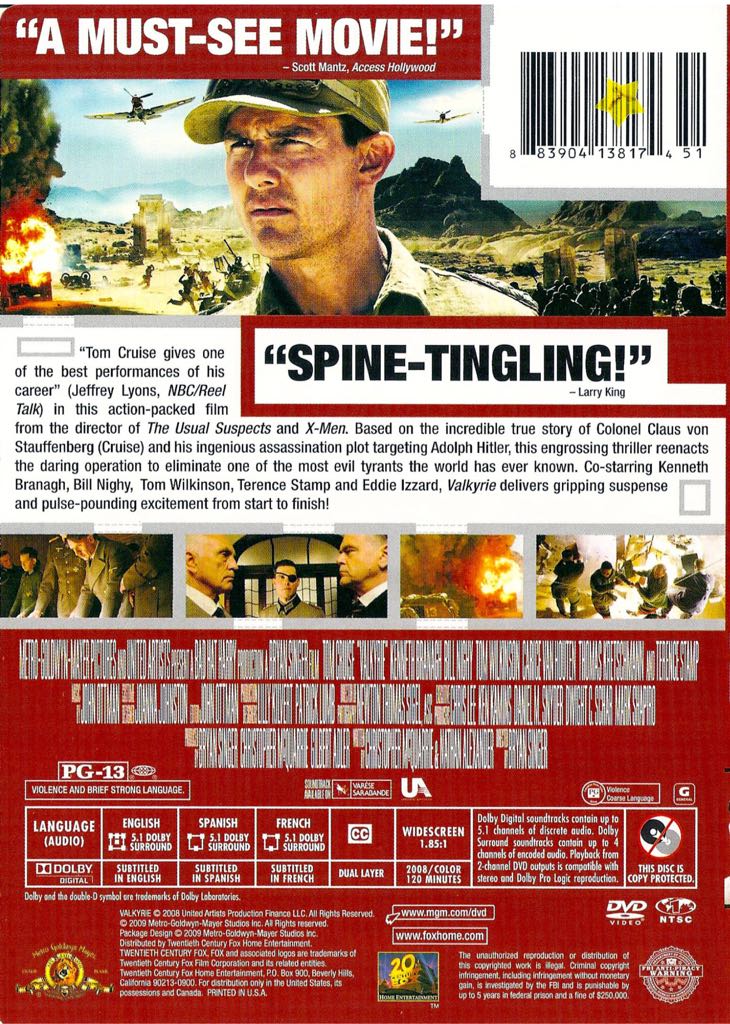 Valkyrie HD DVR movie collectible [Barcode 201113099923] - Main Image 2