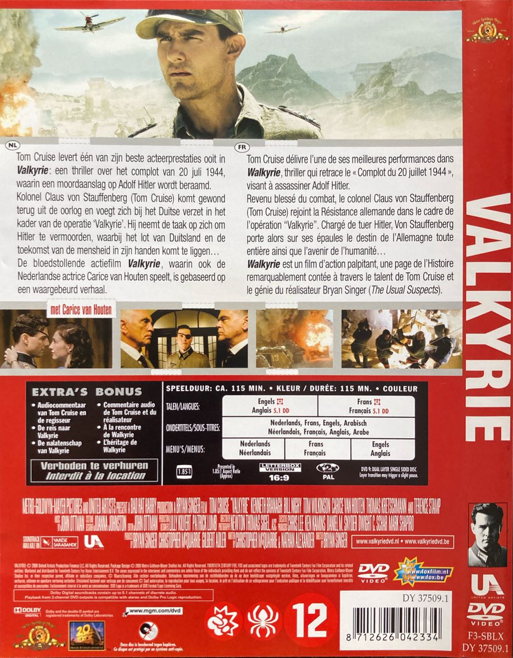 Valkyrie DVD movie collectible [Barcode 8712626042334] - Main Image 2
