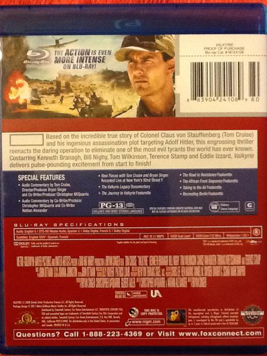 Valkyrie Blu-ray movie collectible [Barcode 883904241089] - Main Image 2