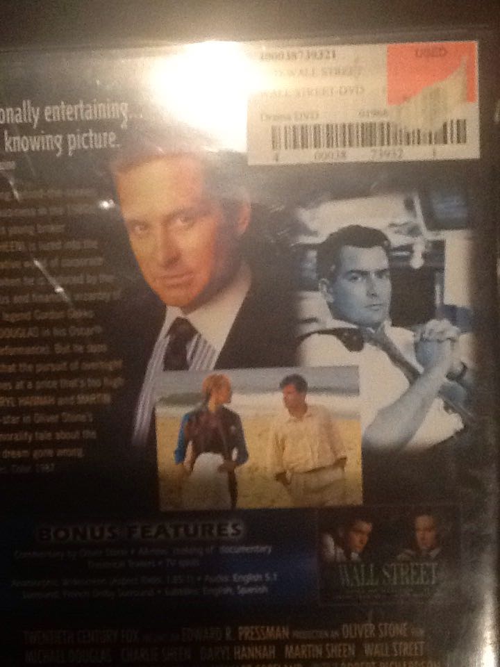 Wall Street DVD movie collectible [Barcode 400038739321] - Main Image 2