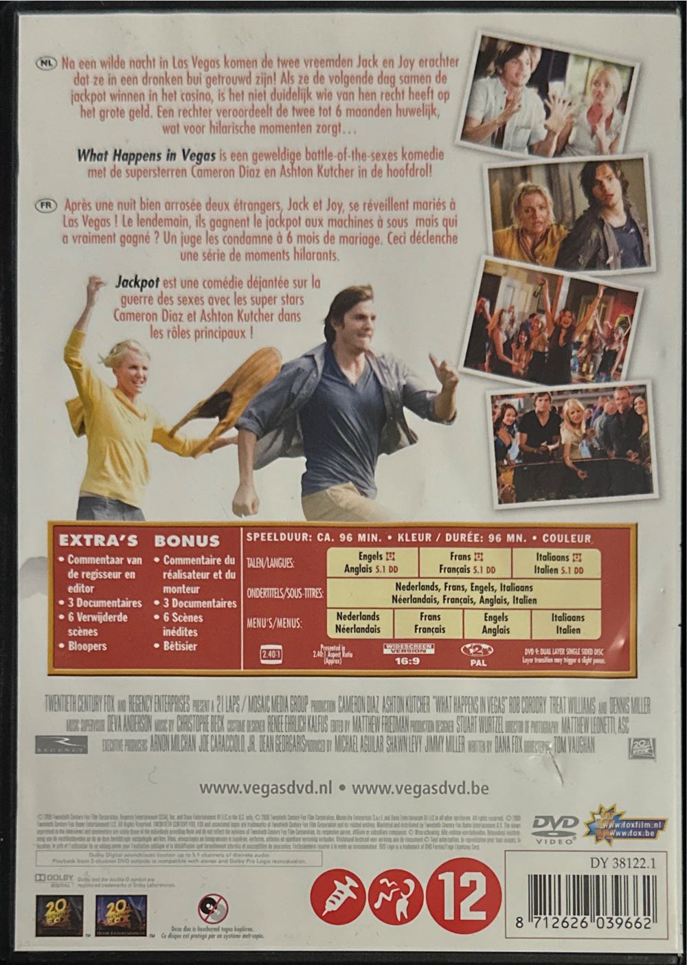 What Happens in Vegas DVD movie collectible [Barcode 8712626039662] - Main Image 2