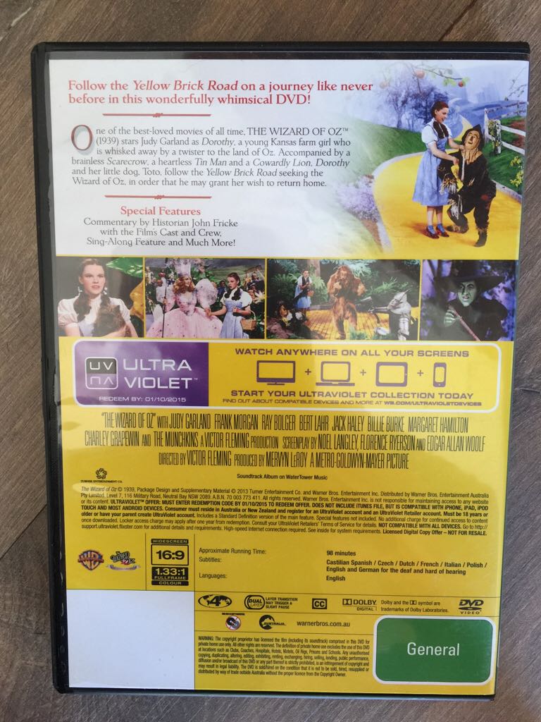 The Wizard Of Oz DVD movie collectible - Main Image 2