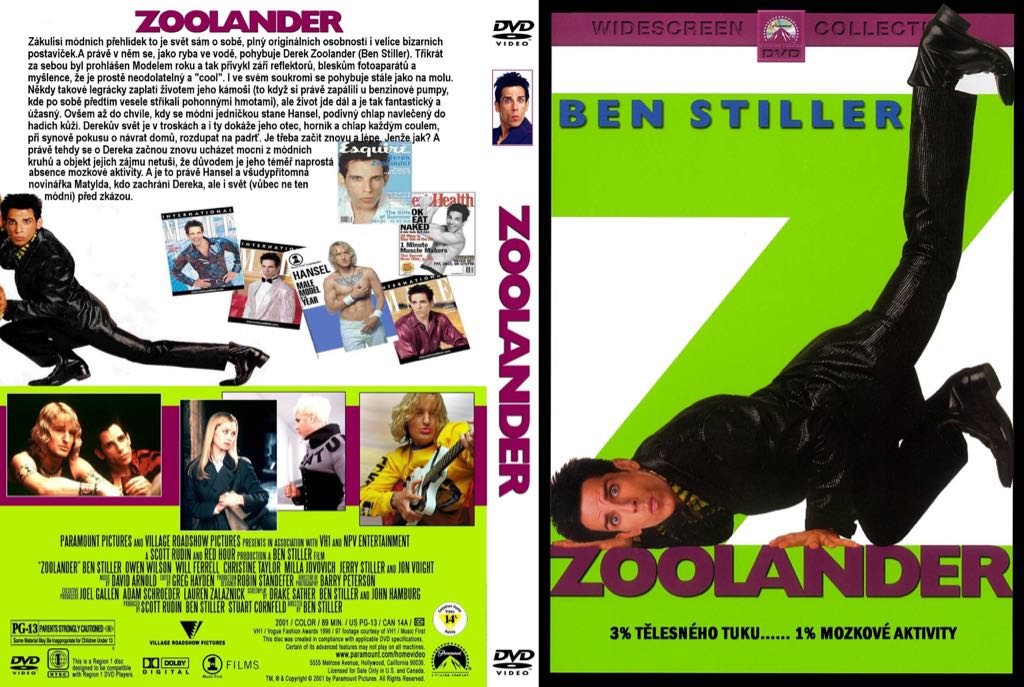 Zoolander DVD movie collectible [Barcode 0097363373766] - Main Image 2