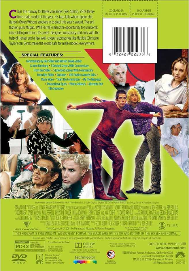 Zoolander DVD movie collectible [Barcode 0097363373766] - Main Image 4