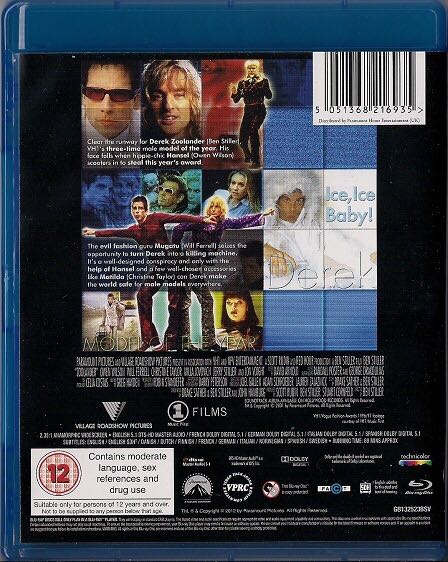 Zoolander DVD movie collectible [Barcode 5051368216935] - Main Image 2