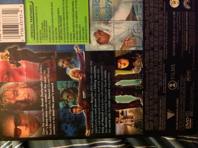 Zoolander DVD movie collectible [Barcode 7081464373742] - Main Image 2